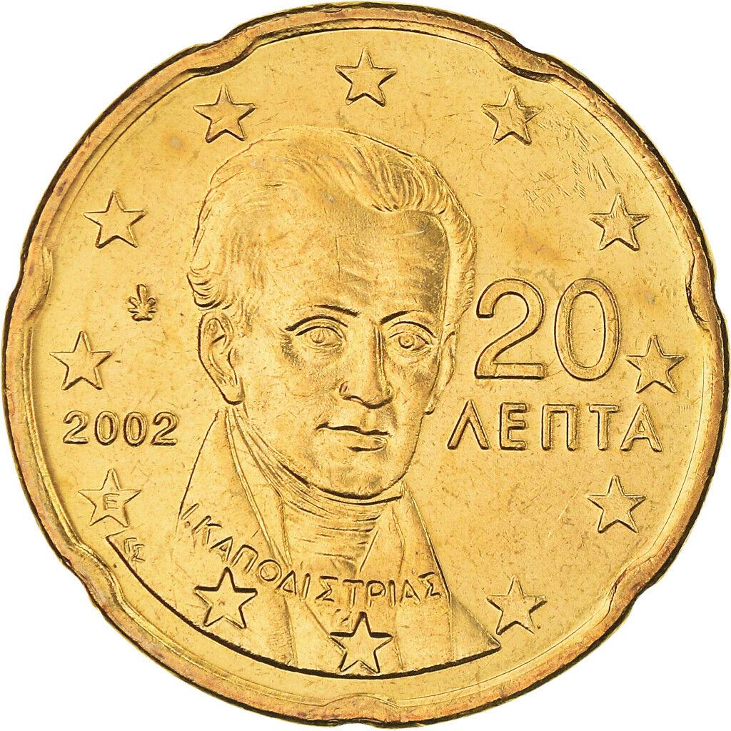 Монета Греції 20 євроцентів 2002-20 рр.
