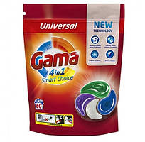 Капсули для прання Gama 4-в-1 універсальні, 60 шт.