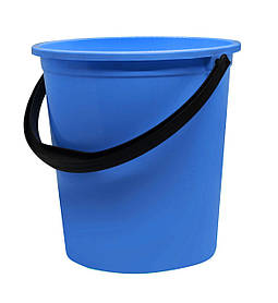 Відро пластикове 12 літрів харчове блакитне Ø 30 см h=25.5 см (ПолімерАгро)