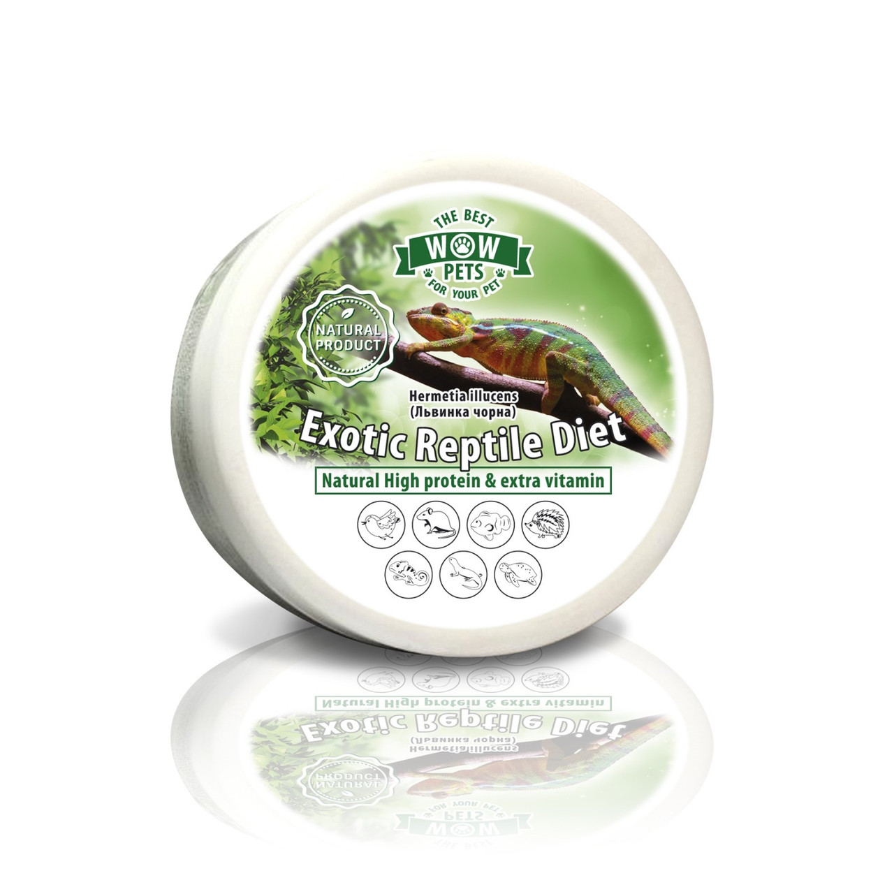 Корм для Рептилій WOW PETS Exotic Reptile Diet Чорна львінка 100 г