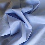 Сорочкова шліфована діагональ меланж голуба, фото 2
