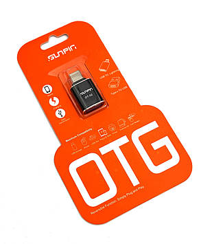 OTG перехідник SUNPIN OT-02 (OTG-A) Type C to USB Чорний