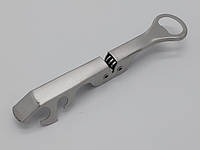 Открывашка для закатанных банок металлическая с открывалкой для бутылок и точилкой для ножей L 20 cm IKA SHOP