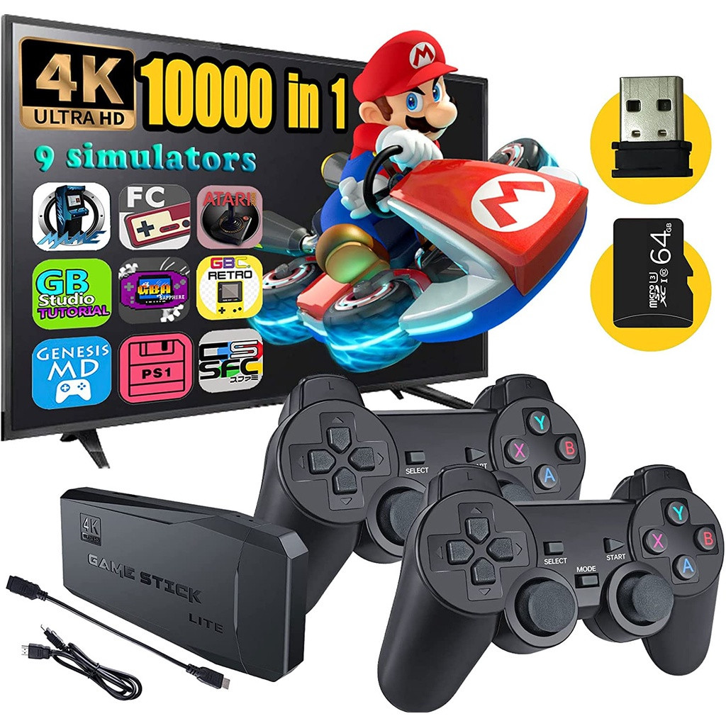 Игровая приставка безпроводная GameStick 4k 10000 игр. - фото 1 - id-p1746104999