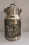 Олов'яний глечик/бідон із кришкою, фото 4