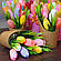 Букет тюльпанів із мила ручної роботи  в кашпо, фото 4