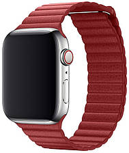 Ремешок Apple Watch 38/40mm Leather Loop Red