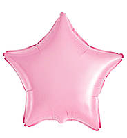 Воздушные шары "Звезда", Испания, размер 45 см, цвет розовый сатин