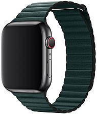 Ремінець Apple Watch 38/40mm Leather Loop Forest Green