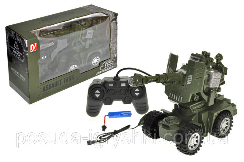 Гармата на радіокеруванні, акумулятор, в коробці A8863-128 р.33,5*12,5*20,5см, фото 1