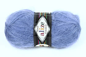 Пряжа (нитки) Мохер класик (mohair classic) 40 блакитний Alize 19055
