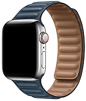 Ремешок Apple Watch 38/40mm Leather Link Baltic Blue