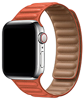 Ремешок Apple Watch 42/44mm Leather Link Orange