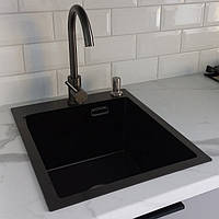 Кухонная мойка Platinum Handmade 4050 PVD черная 3.0/1.5 мм