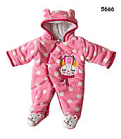 Демісезонний комбінезон "Кролик" для дівчинки. 9 міс