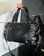 Сумка Prada Black Speedy женская шоппер черный стильная модная