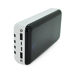 DR PowerBank Bix-30000mAh, Input:MicroUSB+Type-C, Output:4USB/Type-C/MicroUSB/Lightning, QC22.5W/PD20W, White