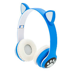 DR Бездротові Bluetooth-навушники Cat Ear VZV-28M Led, Blue