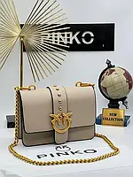 Сумка Pinko Classic Love Bag Beige женская пинко бежевый клатч кожаный мини сумочка на плечо модная кросс-боди