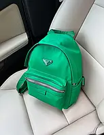 Рюкзак Prada Backpack Green женский брендовый городской стильный зеленый молодежный