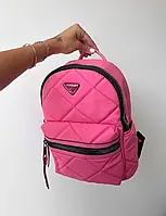 Рюкзак Prada Backpack Pink женский брендовый городской стильный розовый молодежный нейлон