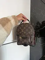 Рюкзак LV Backpack женский брендовый городской кожаный стильный коричневый молодежный