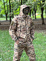 Тактический костюм Soft Shell в мультикаме на флисе Han Wild