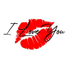 Наліпка на коробку-сюрприз — I Love You