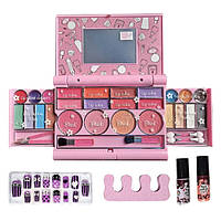 Детская декоративная косметика для макияжа и маникюра для девочек в палетке Розовый (59919)