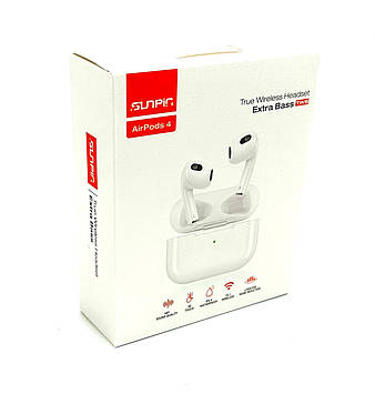 Навушники Bluetooth SUNPIN AirPods 4 Білі