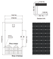 Фотомодуль AXIOMA Energy AX-150М монокристалічний сонячна батарея (панель) 150 Вт, фото 3