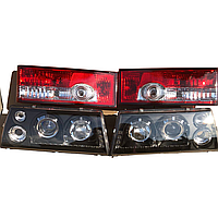 Передние черные фары +задние красный 2108 комплект