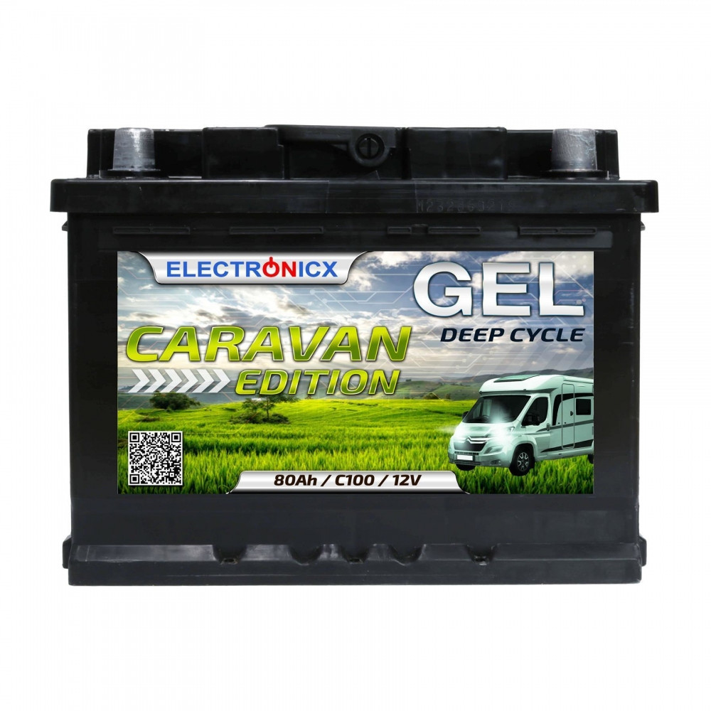 Акумулятор гелевий Electronicx Caravan Edition 80ah 12V R+, фото 1