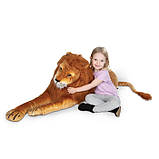 М'яка іграшка Melissa&Doug Гігантський плюшевий лев, 1,8 м (MD12102), фото 2