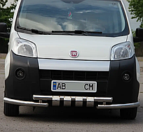 Передній захист бампера ST015 (нерж.) Fiat Fiorino 2008-