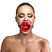 Капелюх розширювач у формі губ Art of Sex — Gag Lips, натуральна шкіра, фото 2