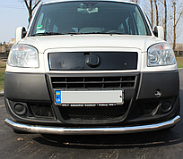 Передній захист вус (нерж) Fiat Fiorino 2008-