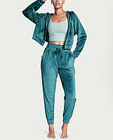 Велюровый спортивный костюм Victoria's Secret Velour Full-Zip Deepest Green оригинал S