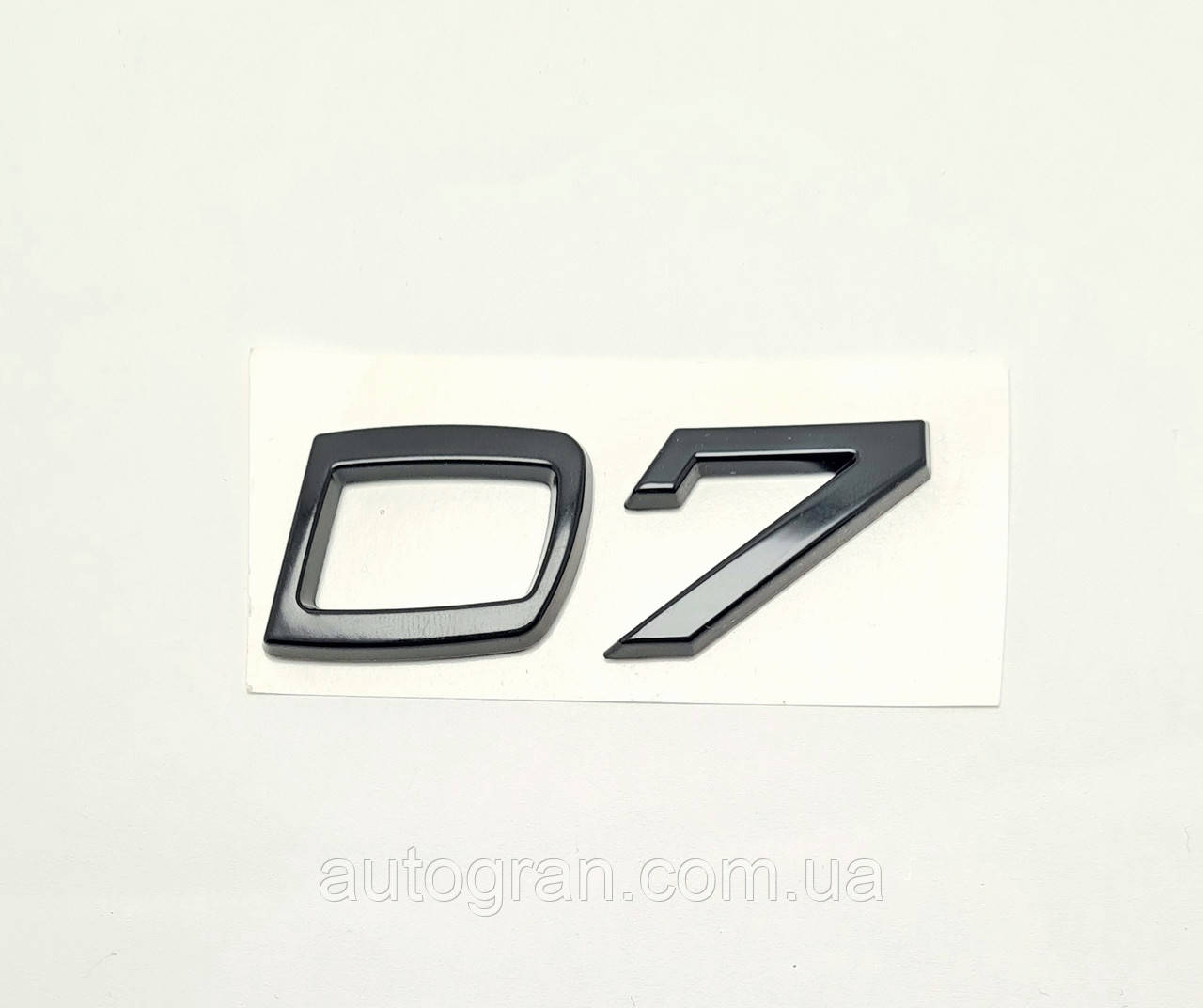 Емблема напис багажника Volvo D7 чорний