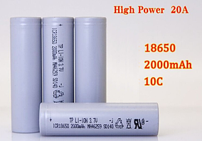 Батарейка аккумулятор 18650 2000 mAh 3,7V