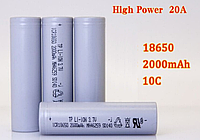 Батарейка аккумулятор 18650 2000 mAh 3,7V #100218