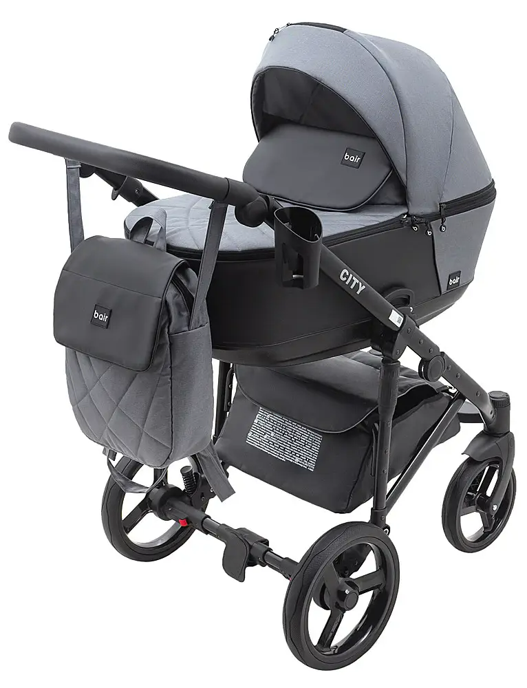 Дитяча коляска 2 в 1 Bair City Soft 218 сірий, фото 1