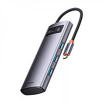 USB-Хаб Baseus Metal Gleam Series 4-in-1 (4xUSB3.0), фото 5