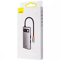 USB-Хаб Baseus Metal Gleam Series 4-in-1 Type-C, фото 7