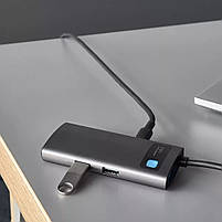 USB-Хаб Baseus Metal Gleam Series 4-in-1 Type-C, фото 8