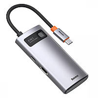USB-Хаб Baseus Metal Gleam Series 4-in-1 Type-C, фото 5