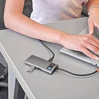 USB-Хаб Baseus Metal Gleam Series 4-in-1 Type-C, фото 9