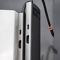 USB-Хаб Baseus Metal Gleam Series 5-in-1 30Hz Version (3xUSB3.0 + 4KHD + Type-C), фото 9