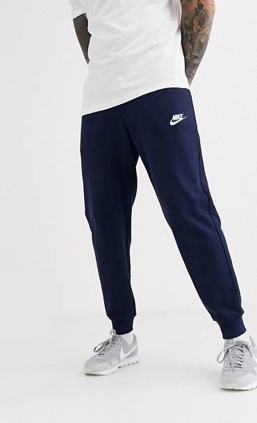 Спортивні чоловічі штани з трикотажними манжетами темно-сині розмір 46-54