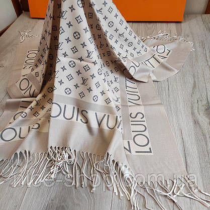 Хустка Louis Vuitton кашемір із бахромою, фото 4